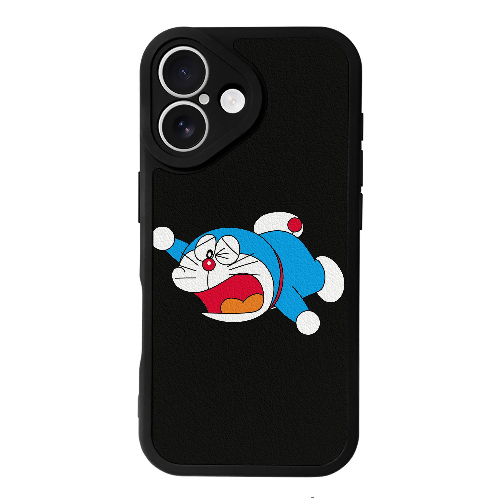 （画像用） ドラえもん Doraemon 【iPhone 16シリーズ対応】シリコンスマホケース（レザー調） 材質：シリコン